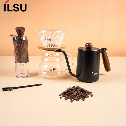 مجموعة ماكينة صنع القهوة المحمولة من ILSU - 6 قطع