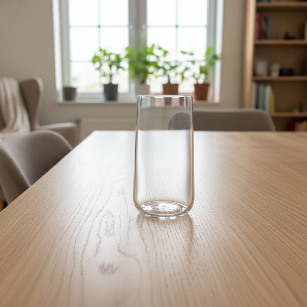 طقم أكواب زجاجية طويلة شفافة 500 مل 4 قطع