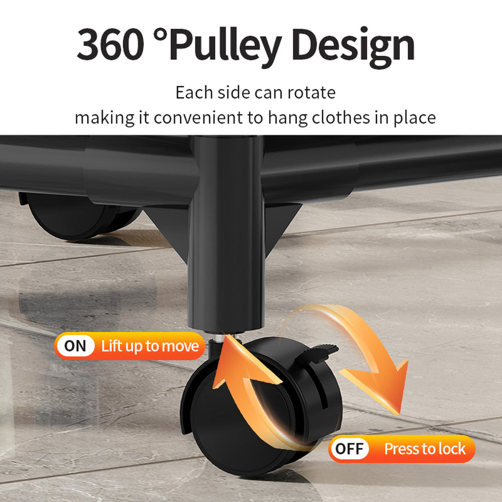 حامل ملابس متحرك بعدة طبقات