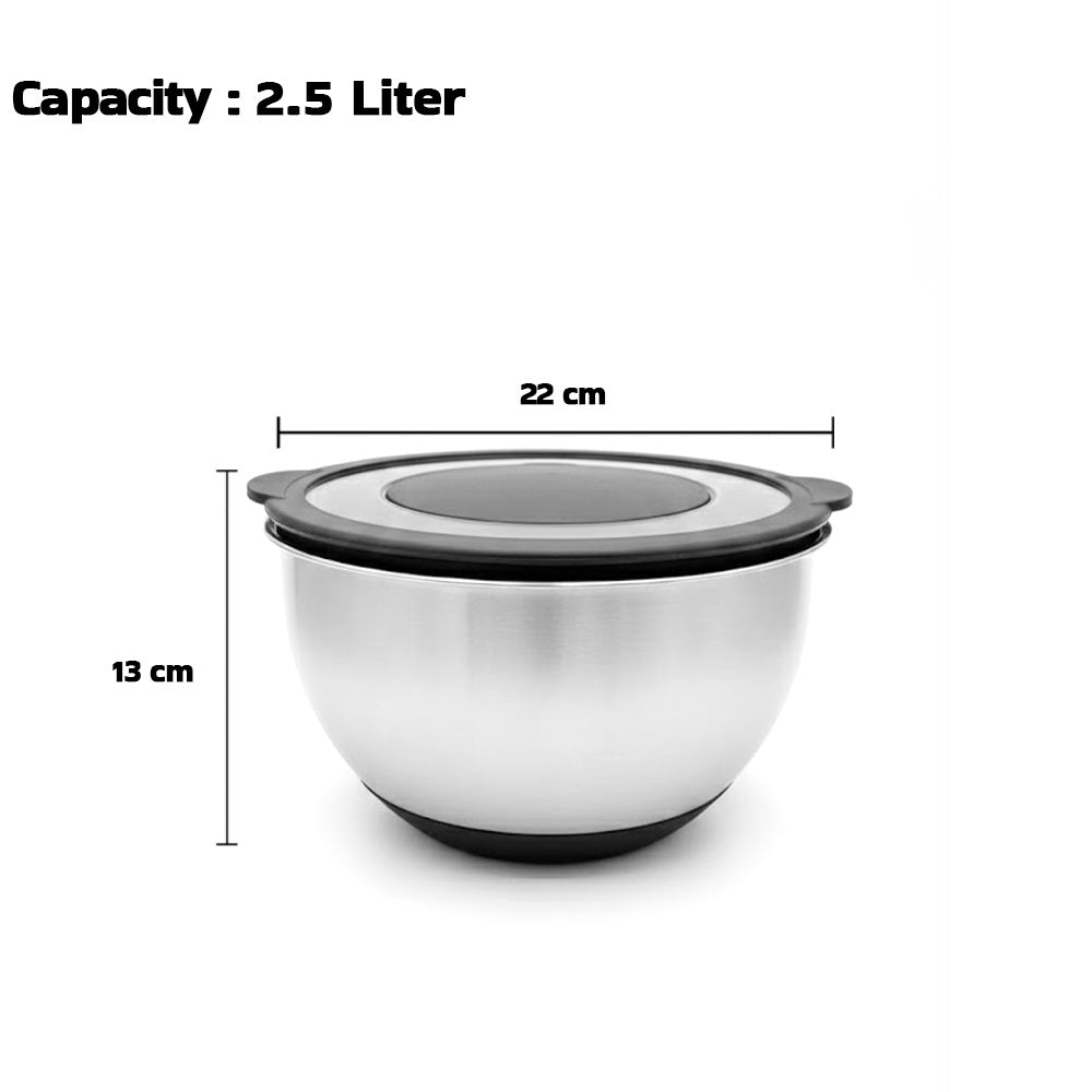 وعاء خلط بغطاءين