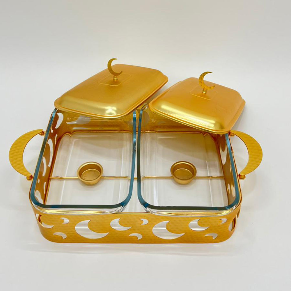 وعاء ساخن مزدوج بتصميم مون