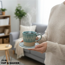 فنجان قهوة سيراميك نقش مثلثات Danny Home