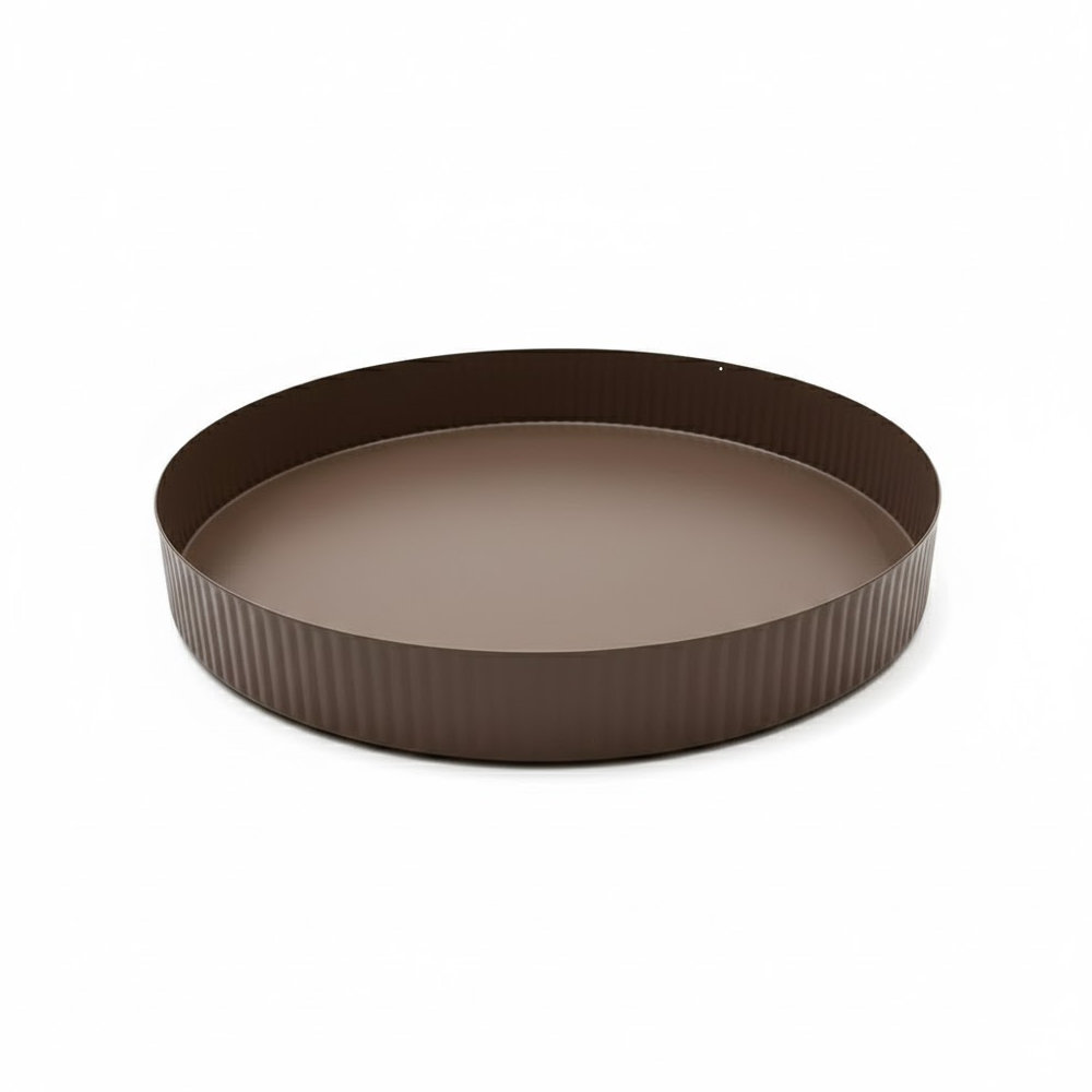 صينية تقديم دائرية فاخرة بتصميم عصري أنيق