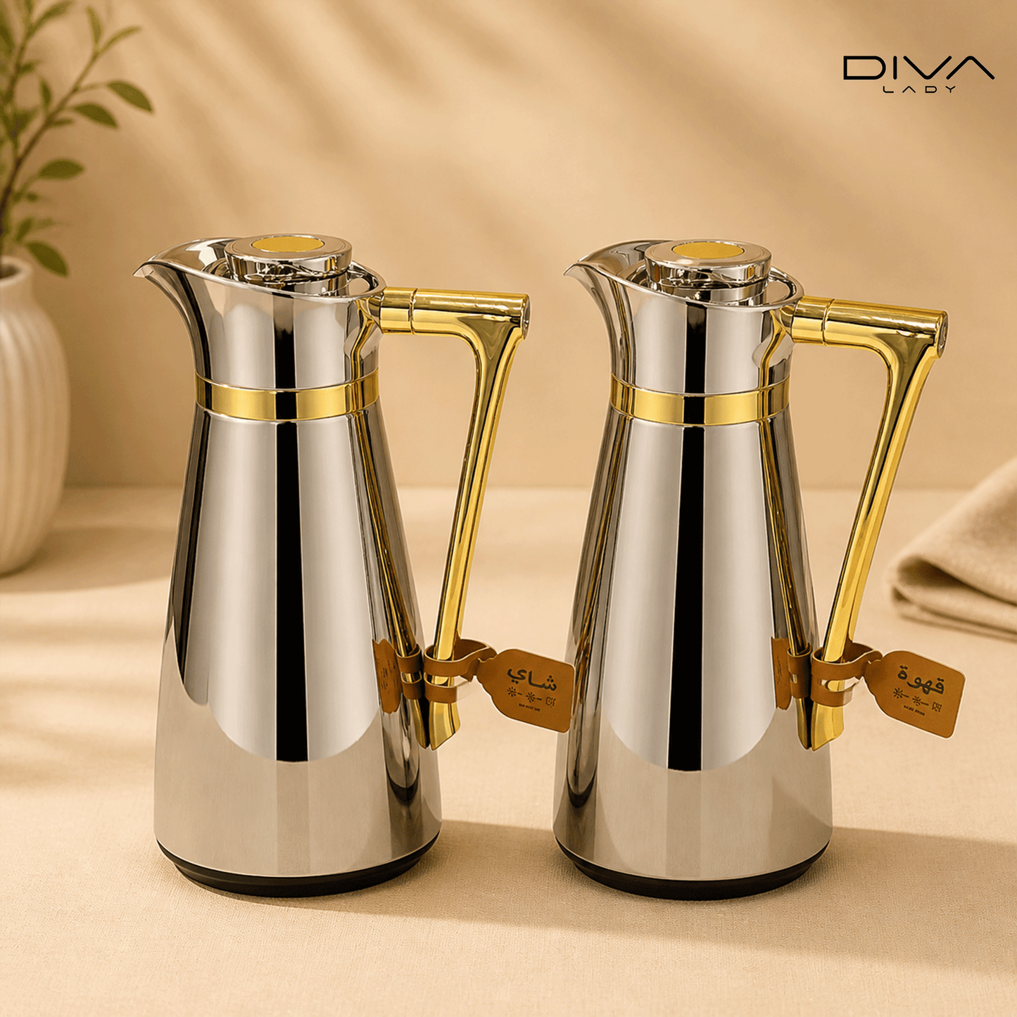 طقم مطارات لين من ديفا (2قطعة) Diva Lady