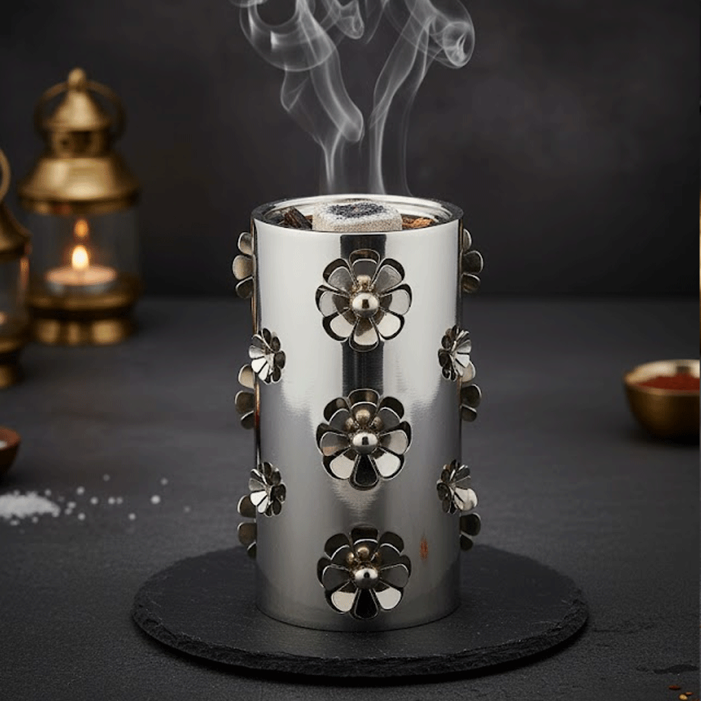 مبخرة فاخرة معدنية بزخارف