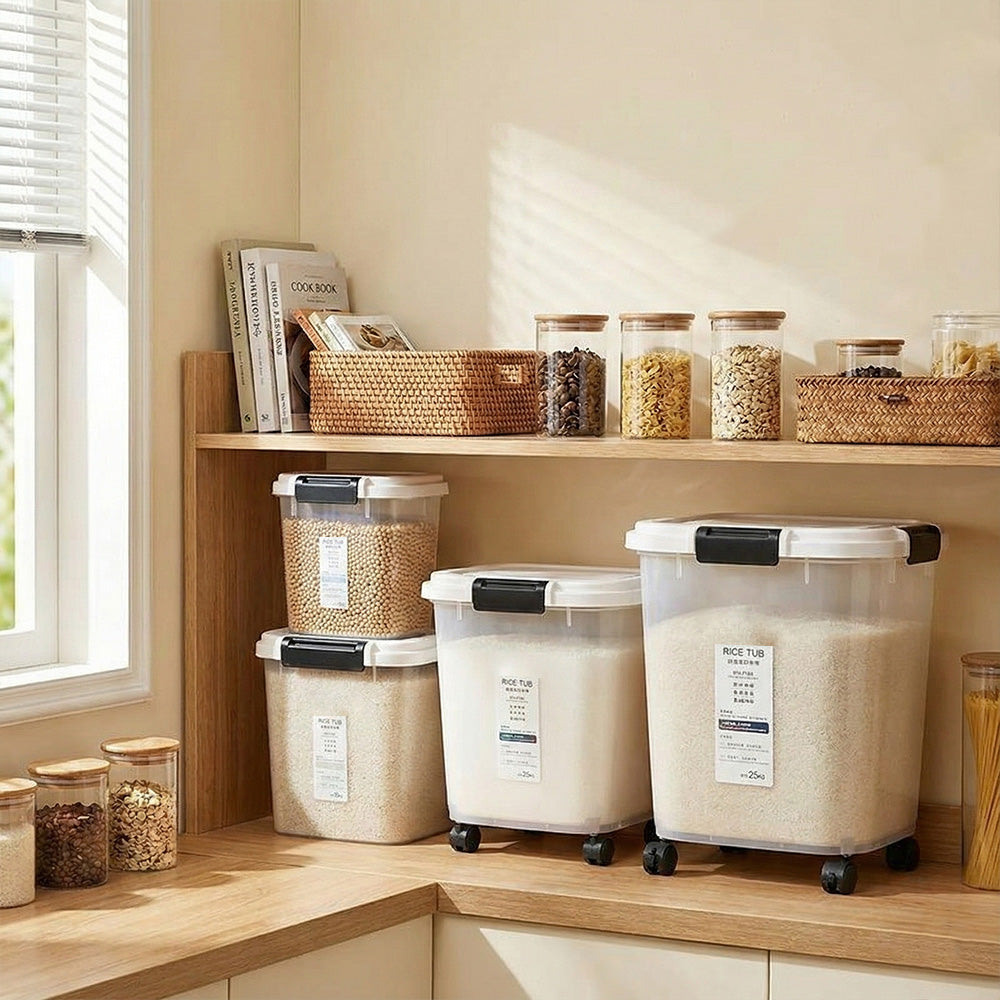 حاوية محكمة الإغلاق لتخزين الأرز والحبوب