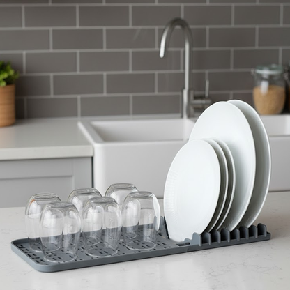 حامل صحون مصرف للمياه