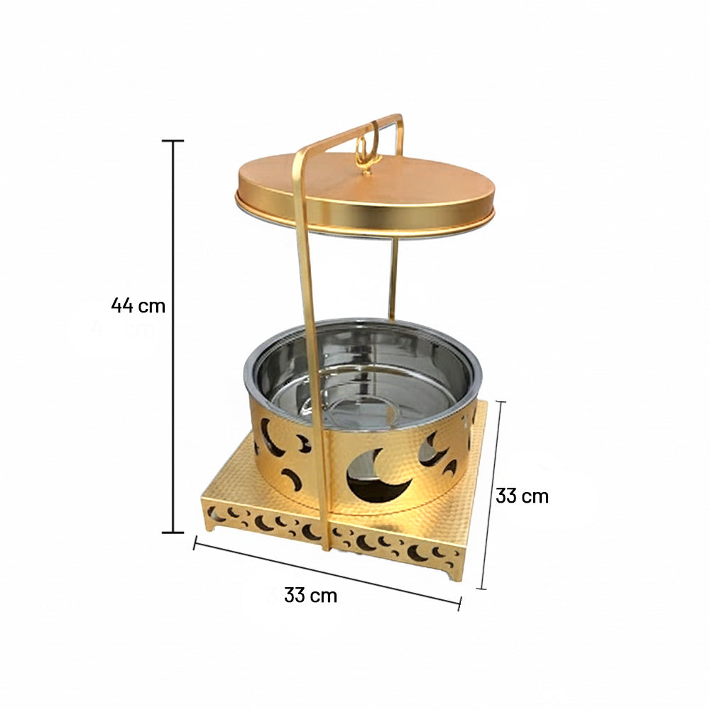 قدر ساخن معلق بتصميم القمر - سعة 4 لتر