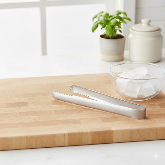 ملقط ثلج من الفولاذ المقاوم للصدأ مع أسنان