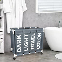 سلة غسيل بأربعة أقسام