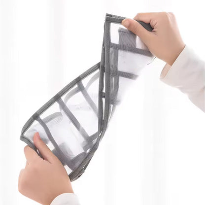 صناديق تنظيم الملابس الشبكية بمقبض