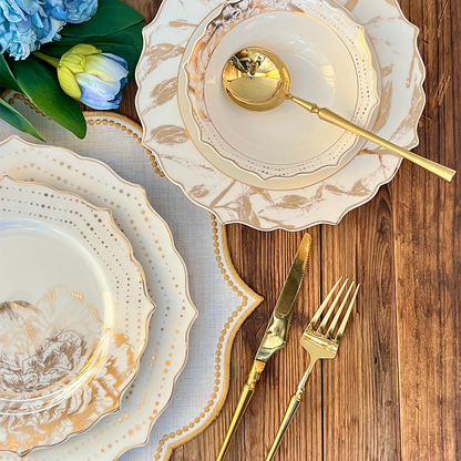 طقم أطباق مائدة فاخر 24 قطعة