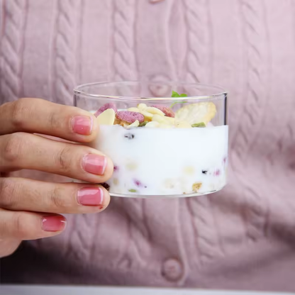 طقم أكواب تقديم زجاجية  قصيرة