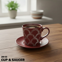 طقم فناجين  بتصميم قناطر