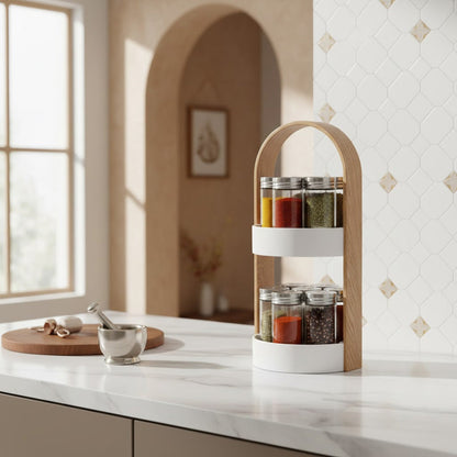 حامل توابل دوار بـ 14 قطعة