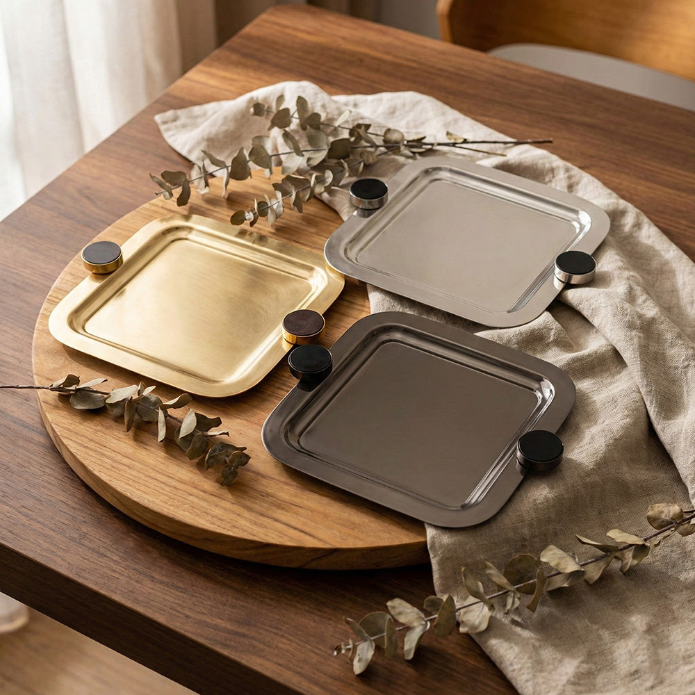 صينية تقديم مربعة صغيرة Alkuwaity Al Awal الكويتي الأول