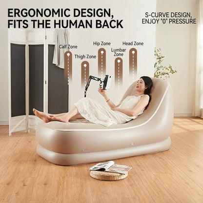 أريكة قابلة للنفخ مع مضخة هواء مدمجة