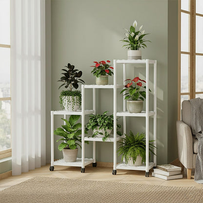 رف تخزين متدحرج متعدد الطبقات