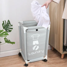 سلة غسيل ذات حجرة واحدة مع غطاء، المقاس: ارتفاع 65 × عرض 35 × طول 35