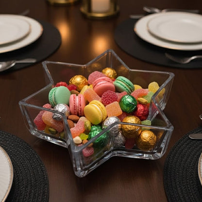 صحن تقديم نجمي زجاجي