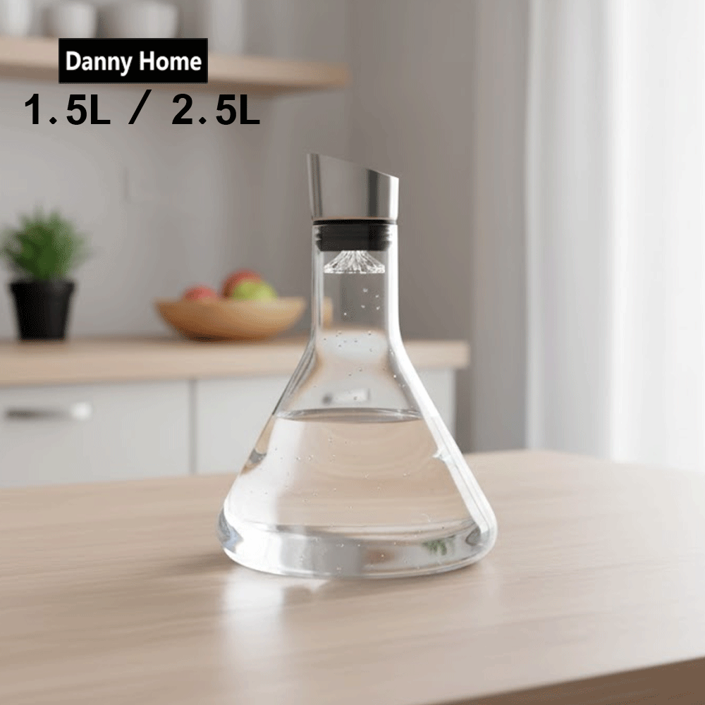 قارورة سوائل زجاجية متسعة الاسفل