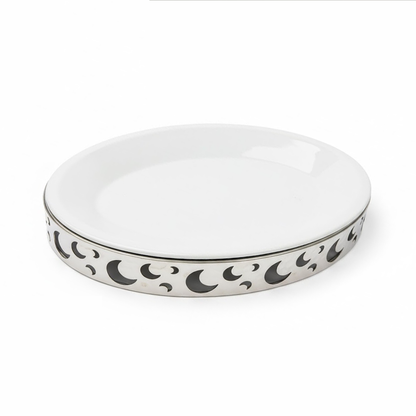 33x25 طبق تقديم صغير سيراميك مع حامل معدني