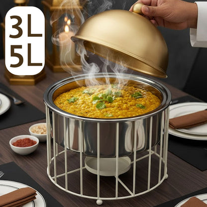 سخان طعام فاخر بتصميم عصري / ذهبي