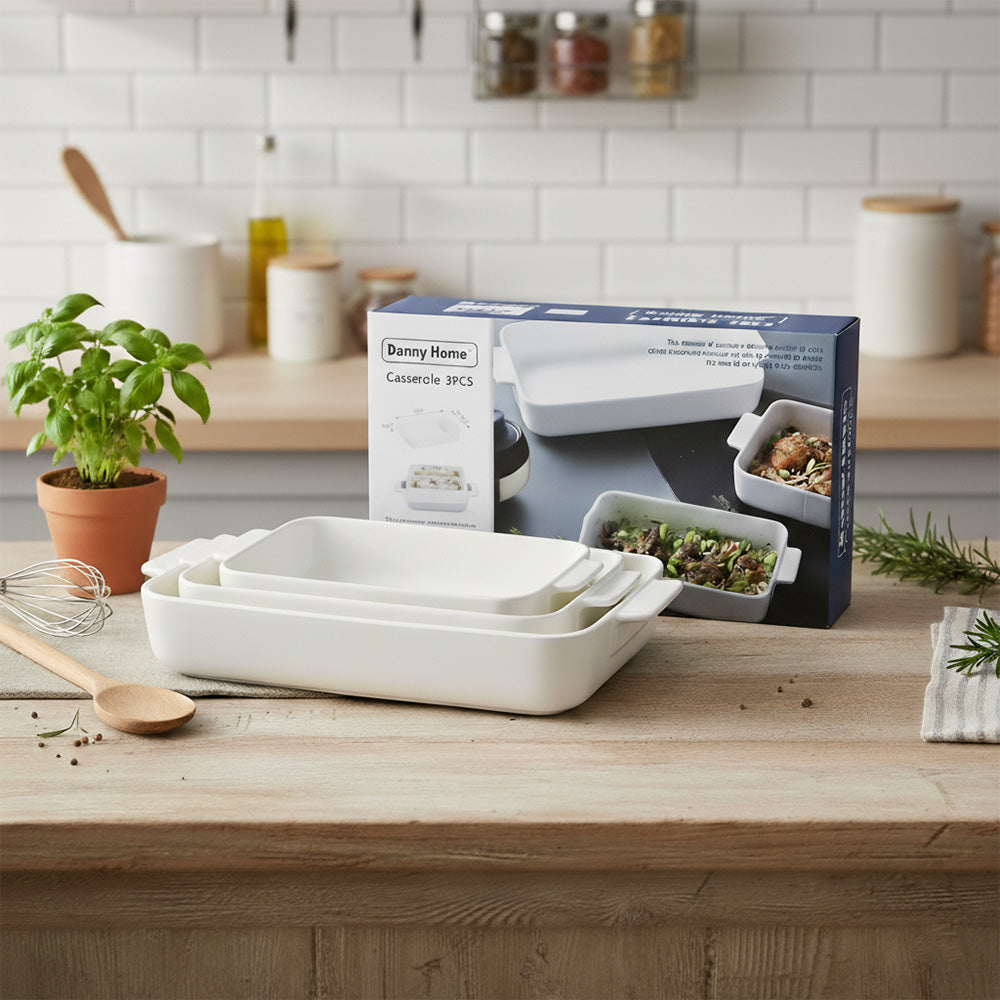 طقم سيراميك مستطيل