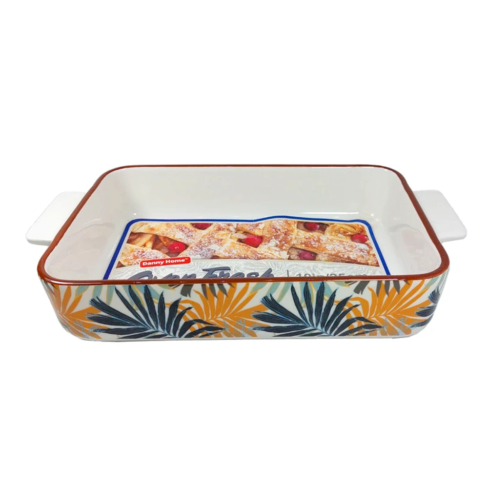 صينية فرن سيراميك مستطيلة