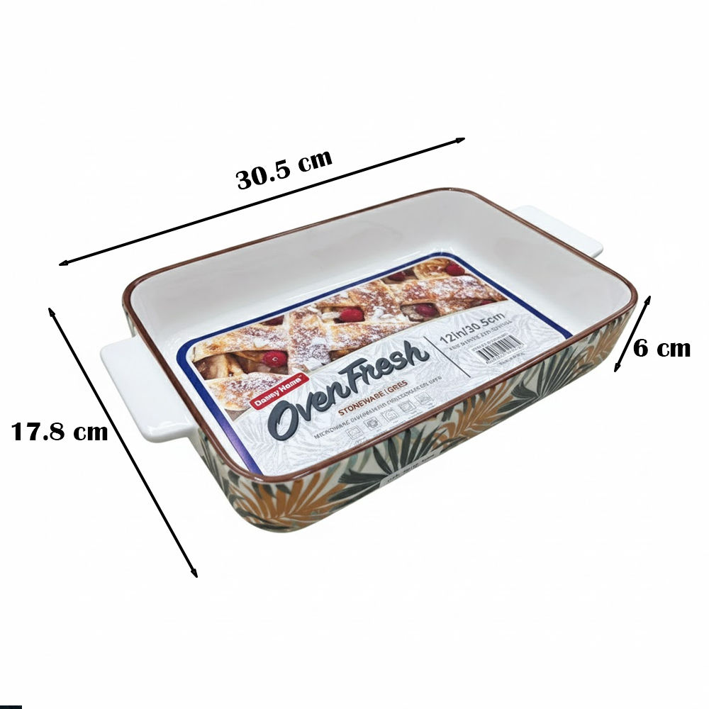 صينية فرن سيراميك مستطيلة