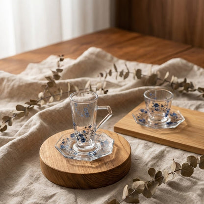 طقم استكانة وفنجان 18قطعة Diva Lady