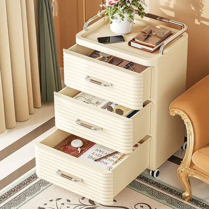 درج تخزين بلاستيكي فاخر حديث مع عجلات