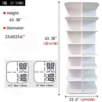 رف احذية وأكسسوارات دوار