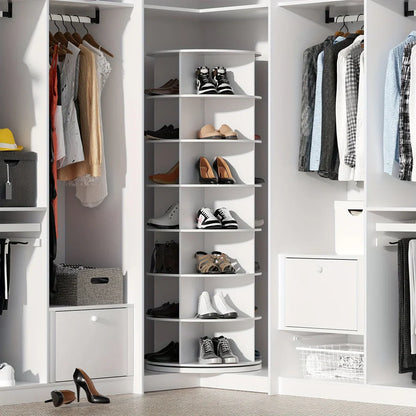 خزانة أحذية وحقائب دوارة 7 طبقات 360 درجة