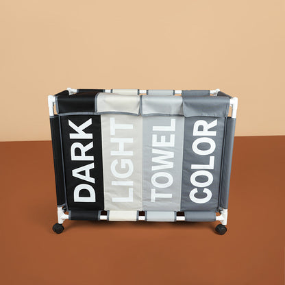 سلة غسيل بأربعة أقسام