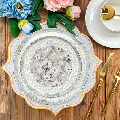 طقم أطباق مائدة فاخر 24 قطعة