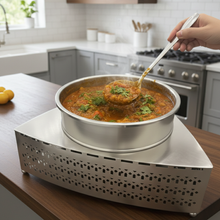 سخان طعام معدني بتصميم هندسي