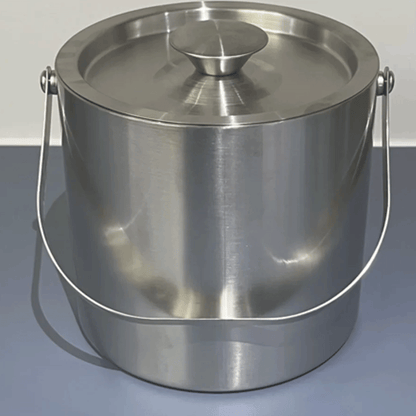 دلو ثلج مزدوج الجدار مع غطاء