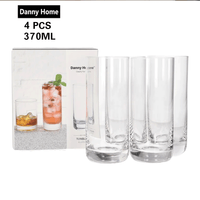 4 أكواب طويلة سعة 370 مل