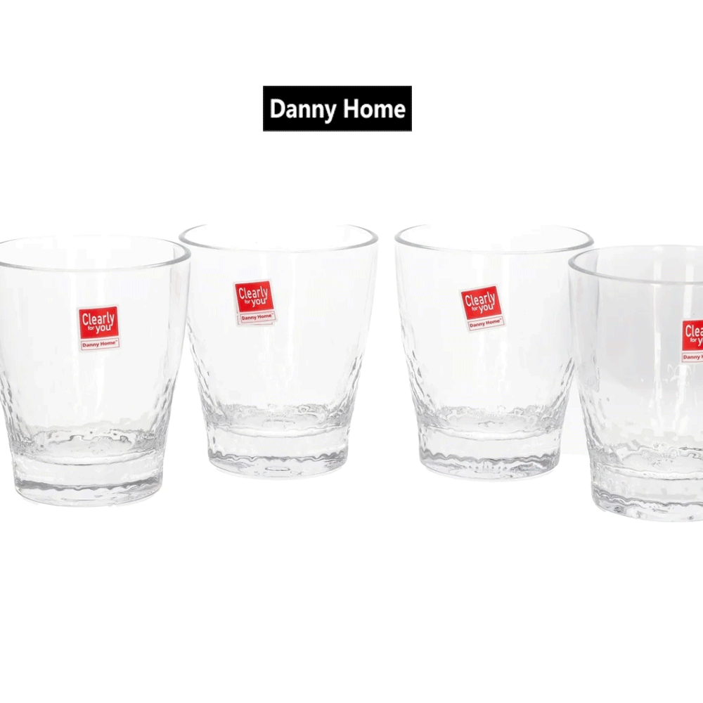طقم أكواب زجاج  4 قطع 320 مل
