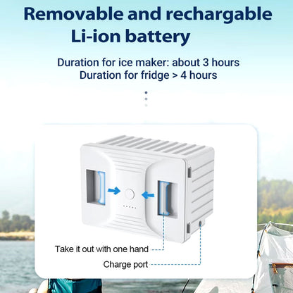 ثلاجة سيارة محمولة للرحلات