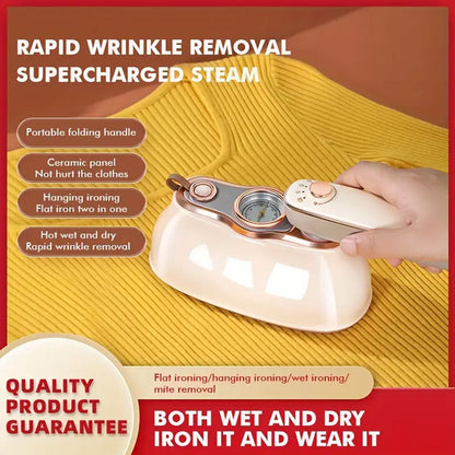 Portable steam iron for home and travel