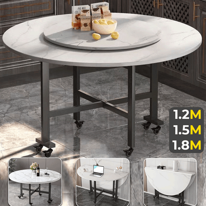 طاولة طعام مستديرة قابلة للطي