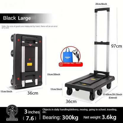 عربة أدوات محمولة قابلة للطي متينة
