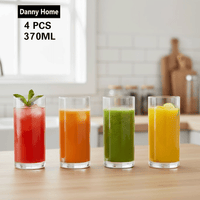 4 أكواب طويلة سعة 370 مل