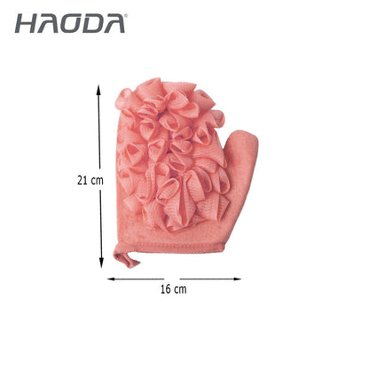 قفازات استحمام بفقاعات ناعمة