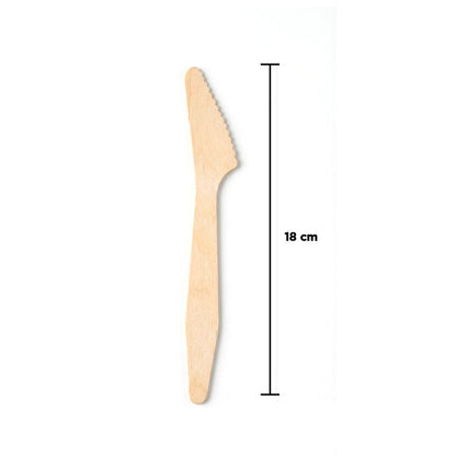 شوك خشبية للاستخدام مرة واحدة - 100 قطعة