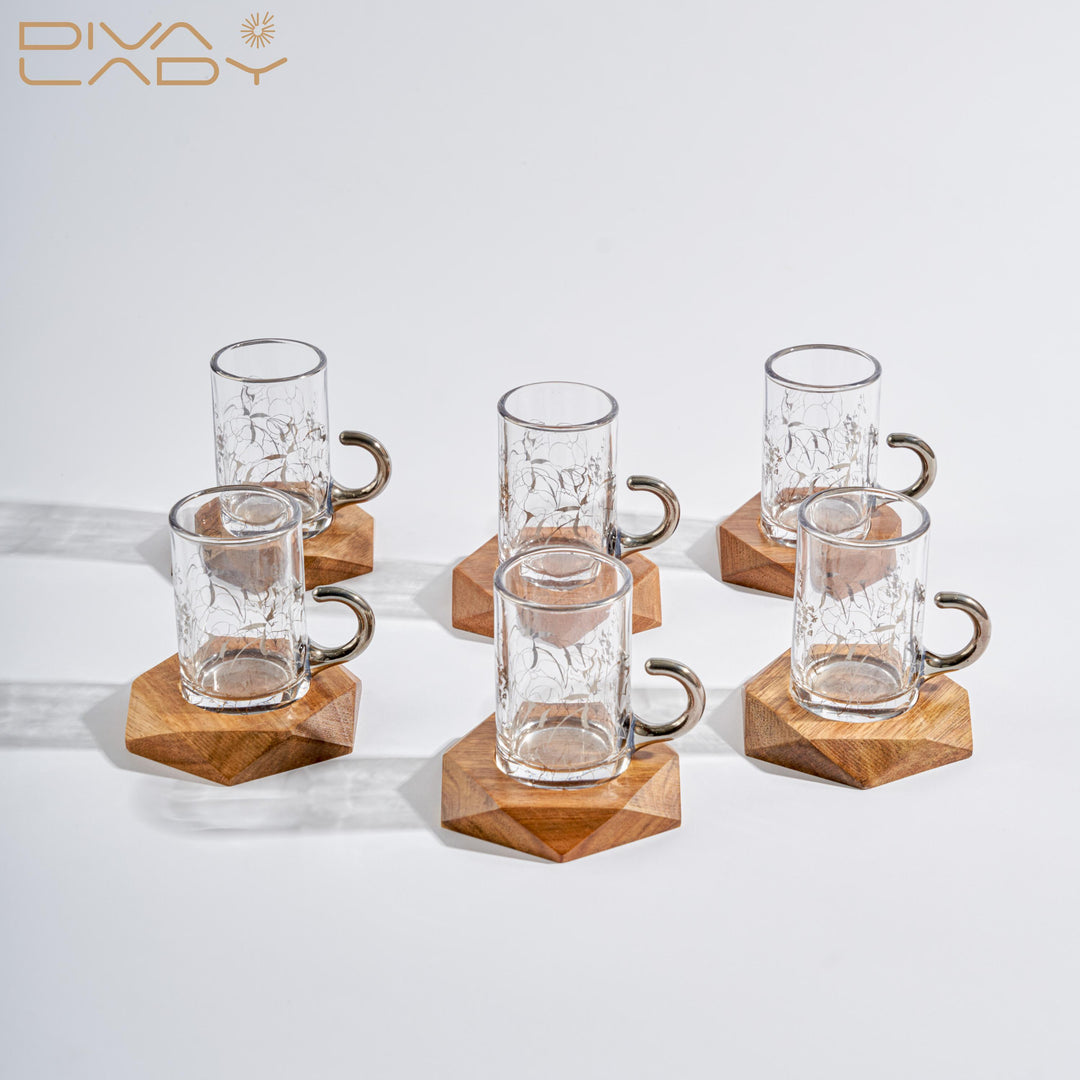 18-piece Arabic tea and cup set 