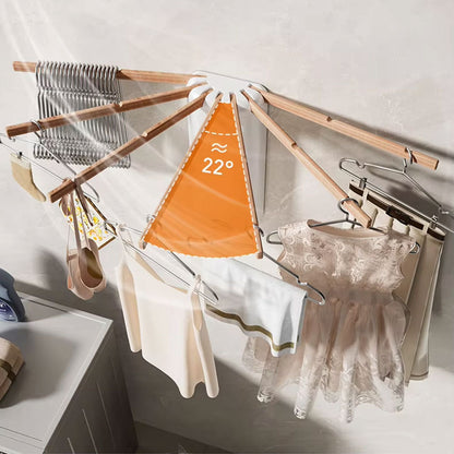 رف تجفيف ملابس قابل للطي مثبت