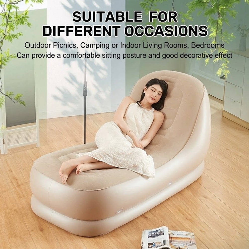 أريكة قابلة للنفخ مع مضخة هواء مدمجة